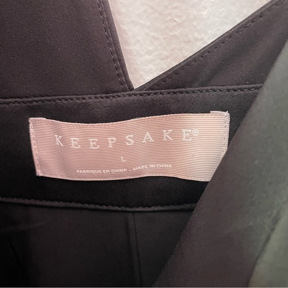 KEEPSAKE THE LABEL Black Asymmetric Uncovered Jumpsuit Size Large - Picture 13 of 13